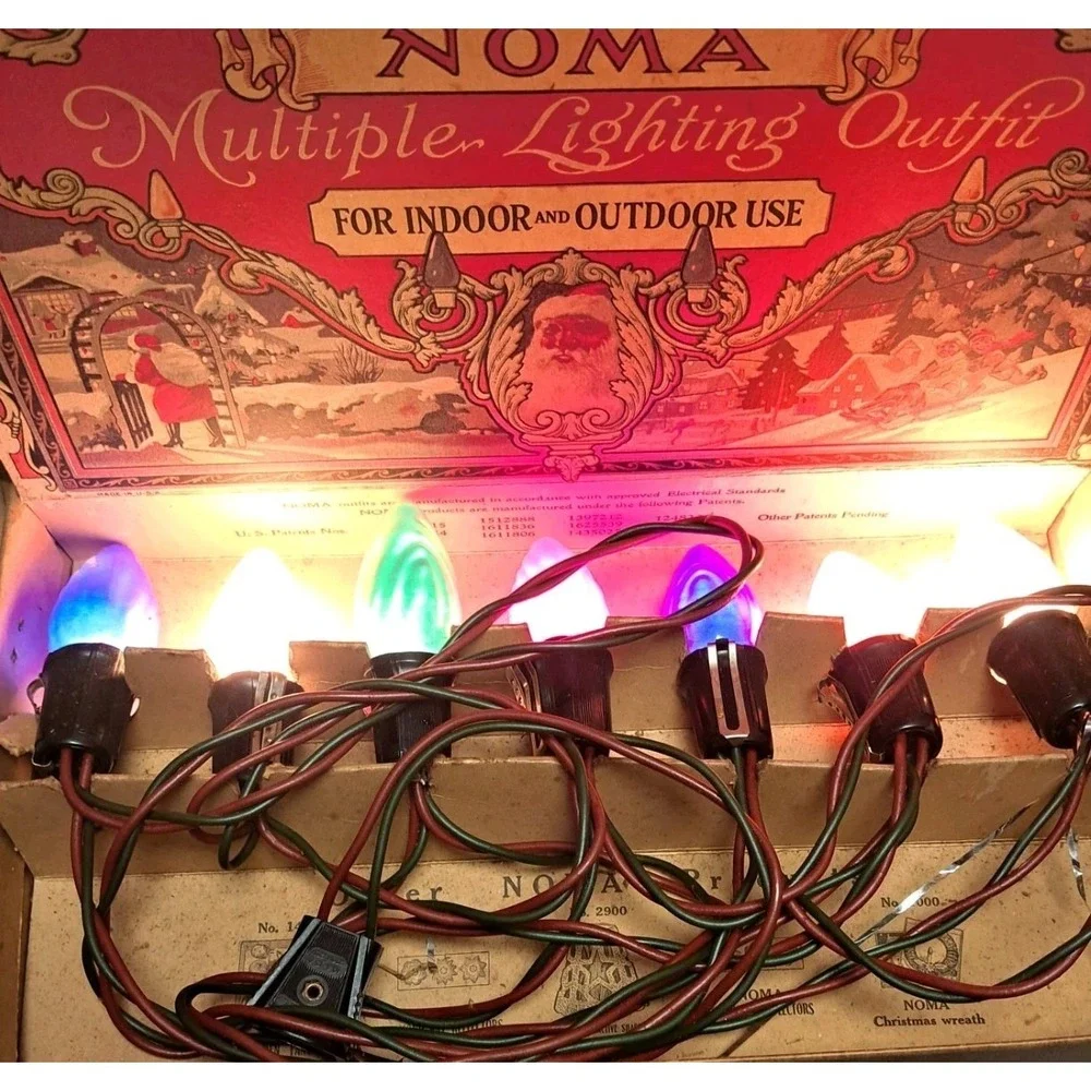 VtgNoma Multiple Lighting Outfit Equipped W/Mazda‎ Lamps In Original Box Tested